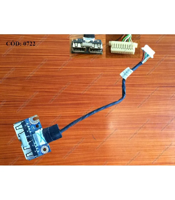 USB BD I/O W/CABLE HP PAV.CQ40 CQ41 CQ45 DV4-13 DV4-1000 DV4-2000 DV4T-1000 SERIES +CABLE 486842-001 ORIG. (DS)